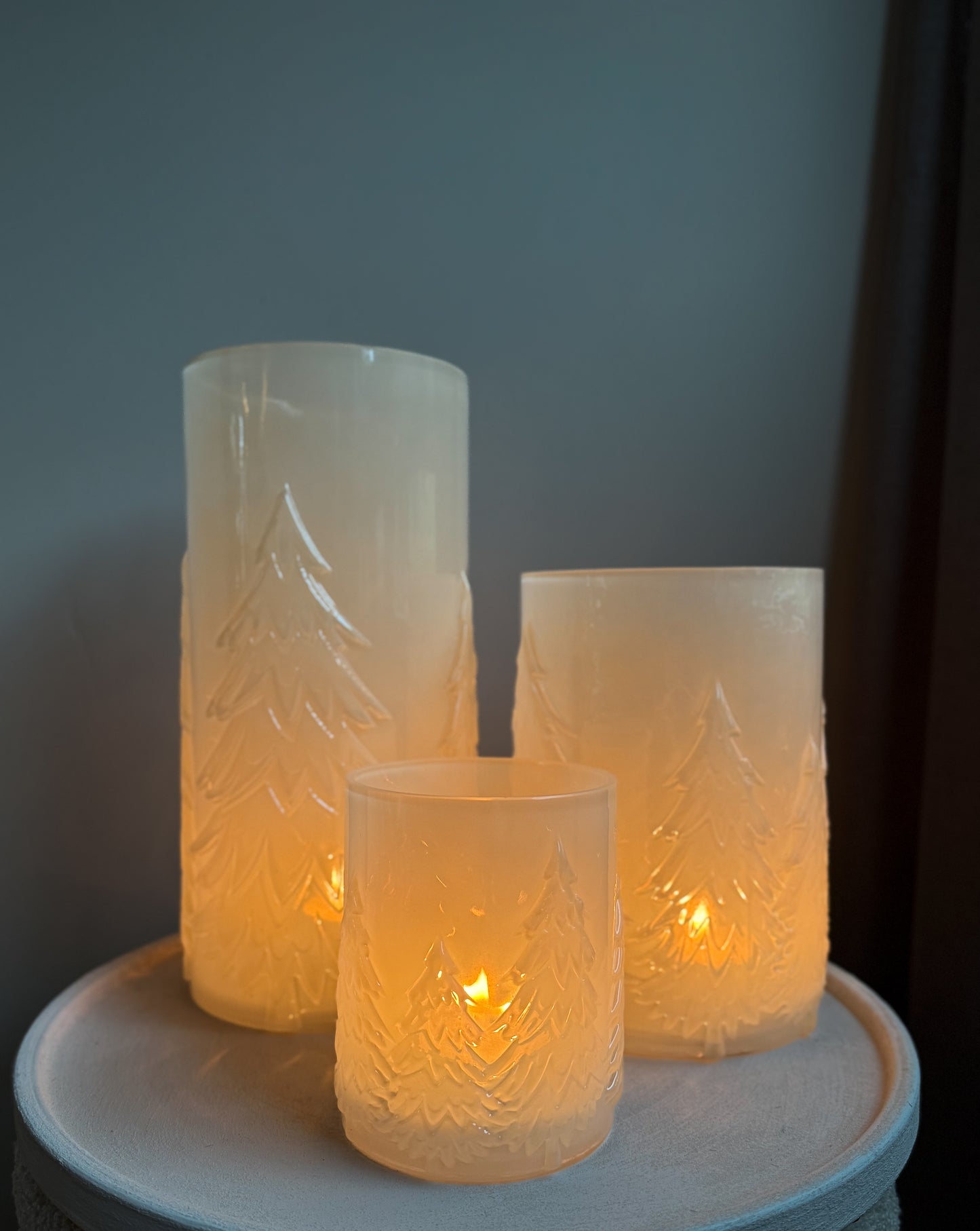 Windlicht Cozy Frosted | Beige of Zand