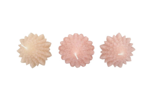 Kerstboomkaarsen Zandkleurige mix | 16 cm Geluk in bloei