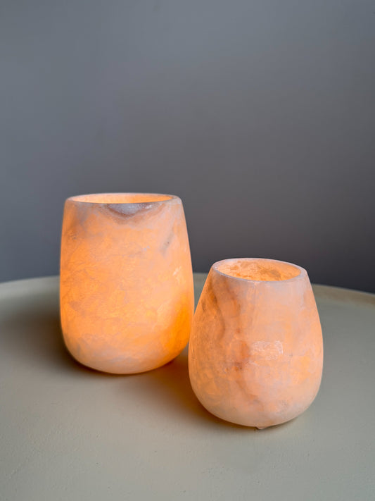 Alabster set druppel