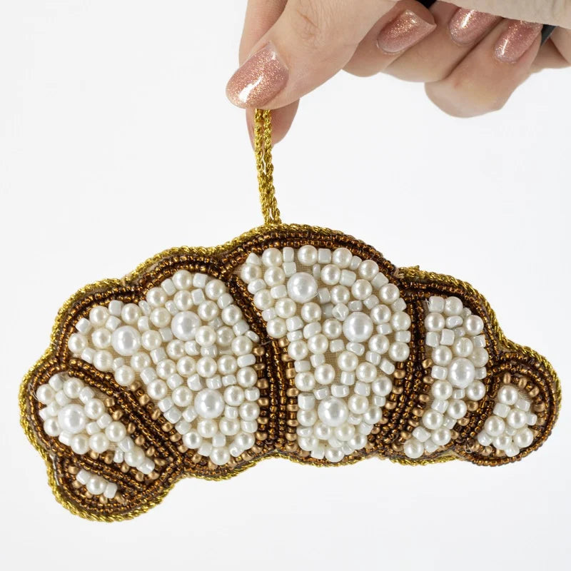 Kersthanger met kralen | Croissant