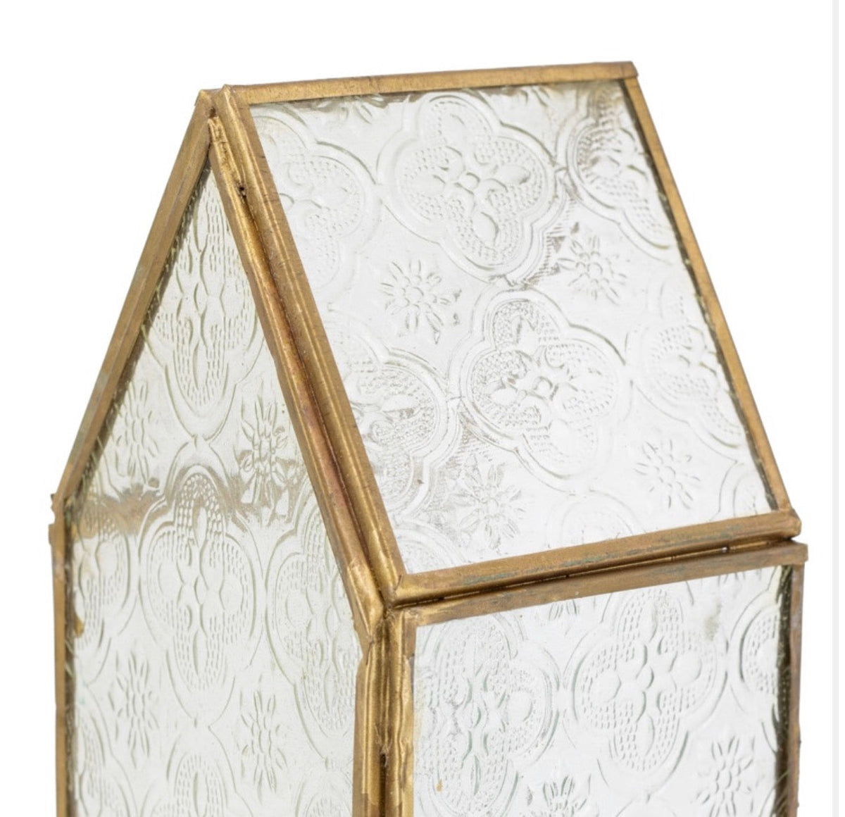 Decoratieve huisjes | Glas & goud Geluk in bloei