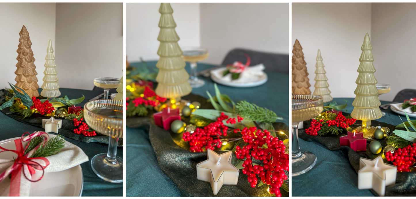 Waxinelichtje ster | Rood