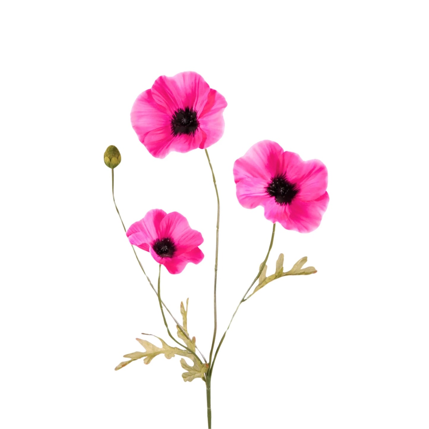 Kunstbloem Klaproos – Fuchsia | 63 cm Geluk in bloei