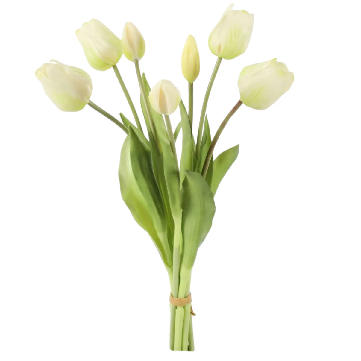 Real touch tulp | Wit Geluk in bloei