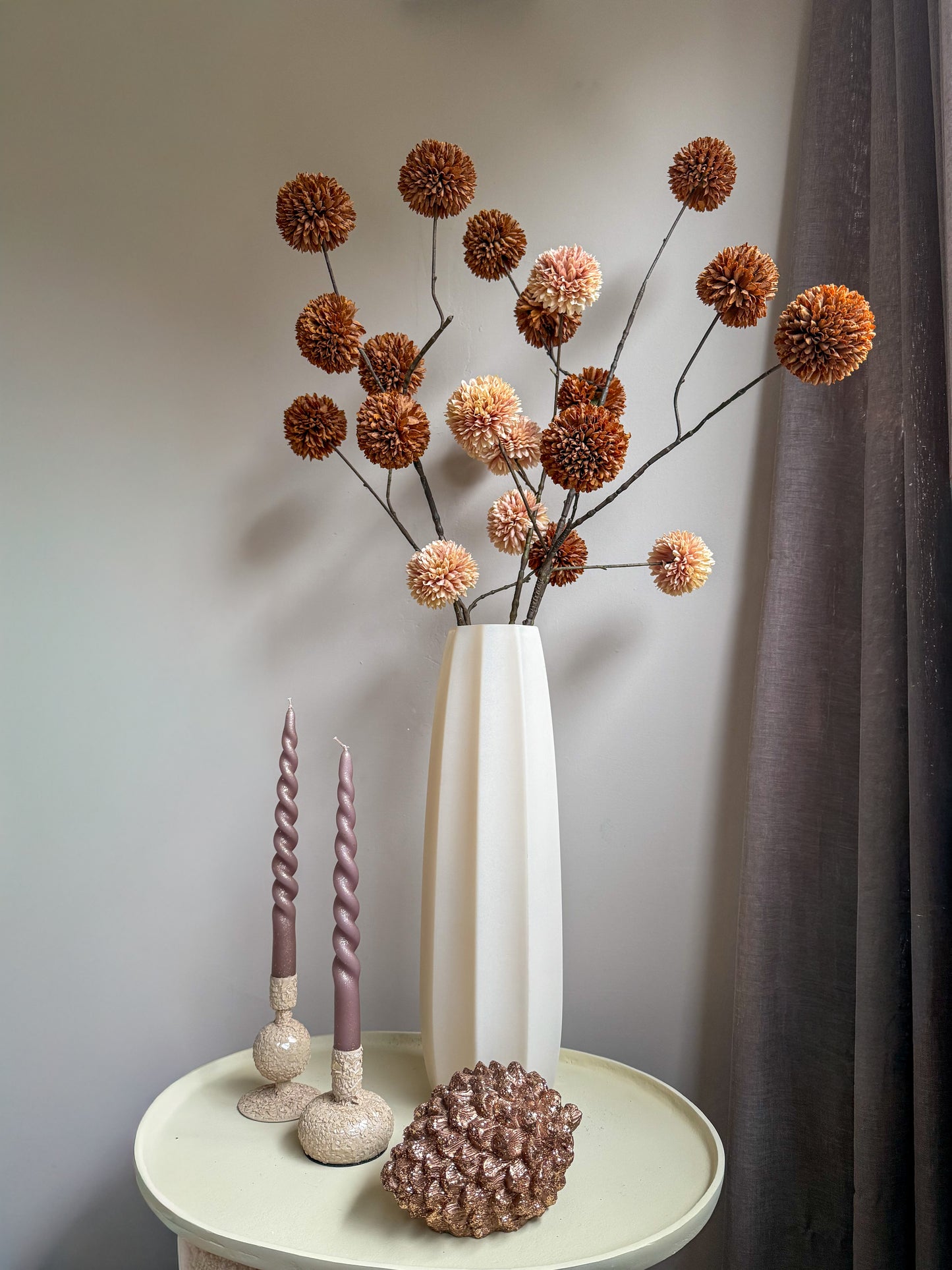 Glitter dennenappel | Messing