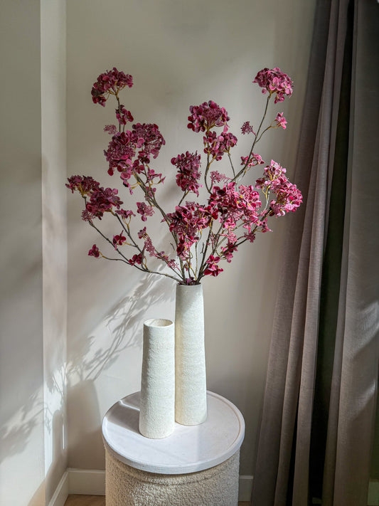 Hortensiatak burgundy 109 cm Geluk in bloei