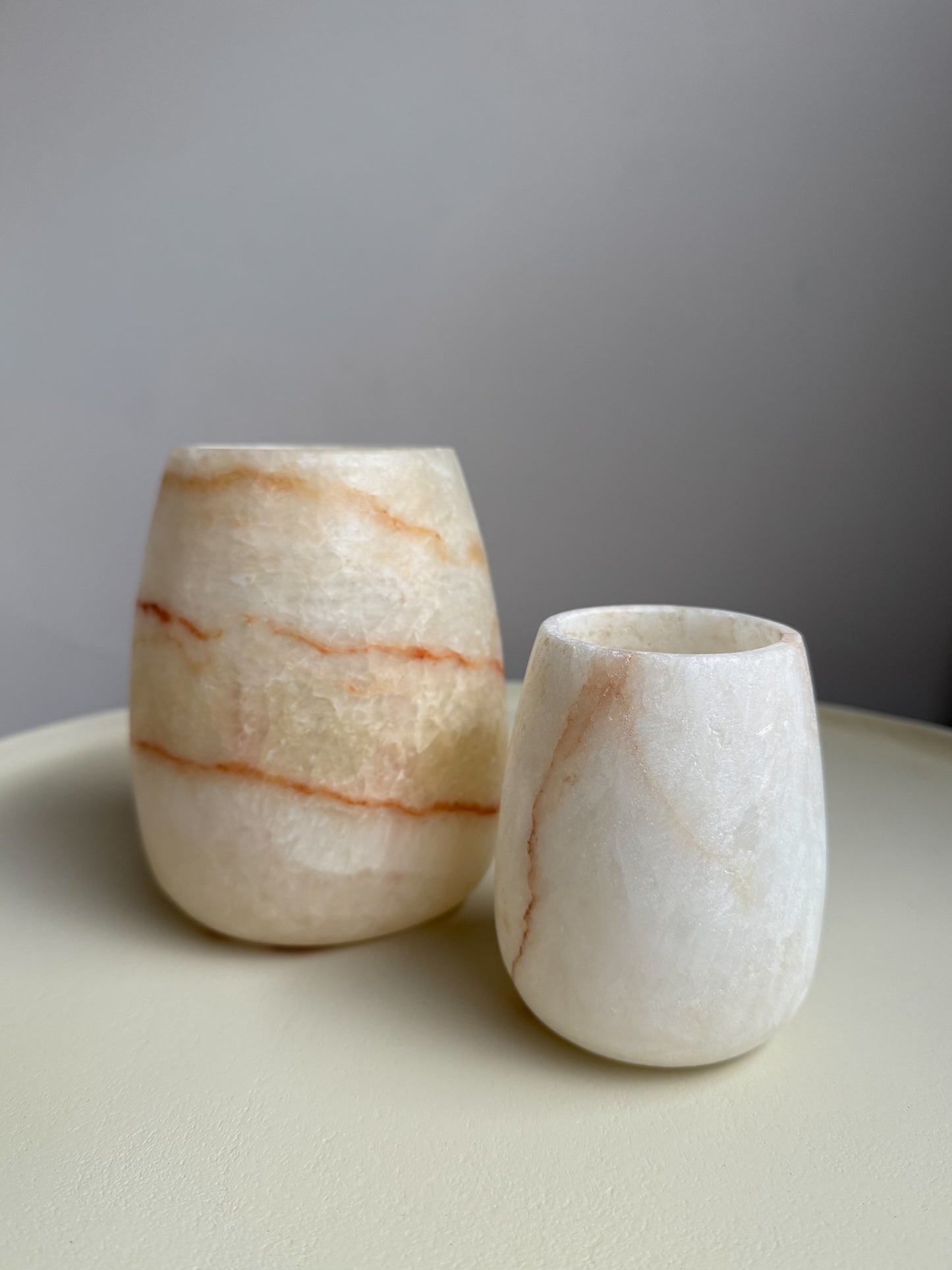 Alabster set druppel