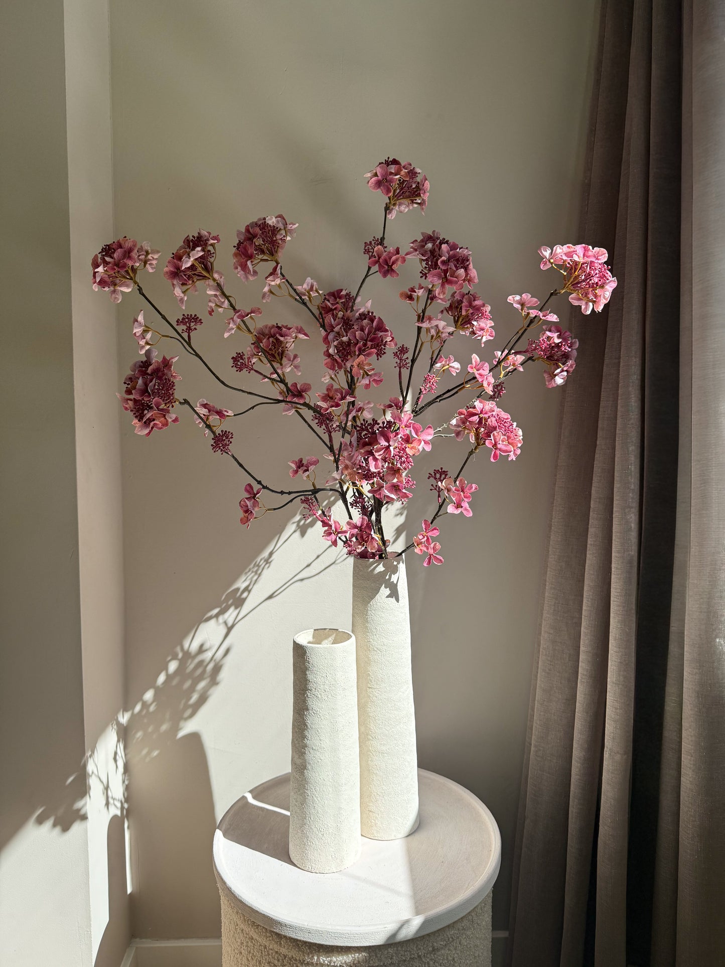 Hortensiatak mauve 109 cm Geluk in bloei