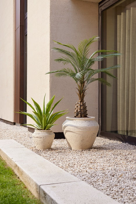 Palmboom buiten kunstplant |150 cm Geluk in bloei