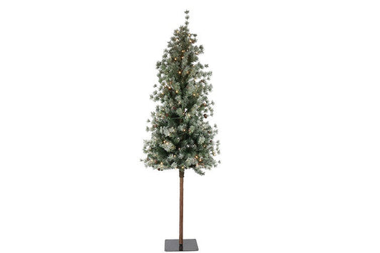 Kerstboom op stam 210 cm met LED Geluk in bloei