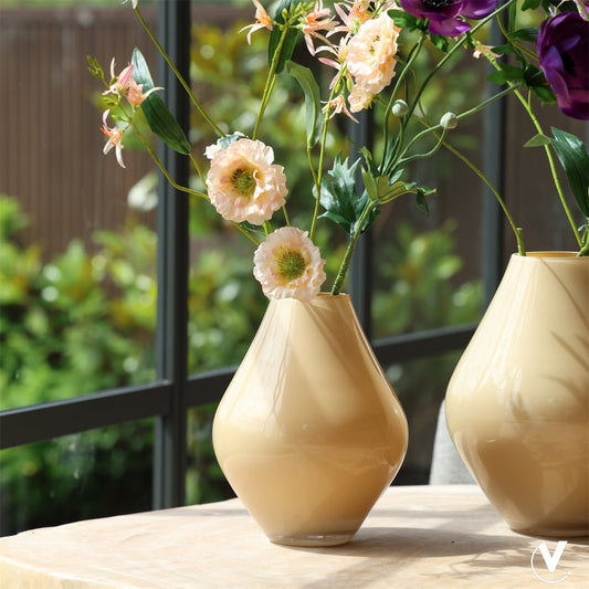 Vaas Lesse | Sand | in 2 maten Geluk in bloei