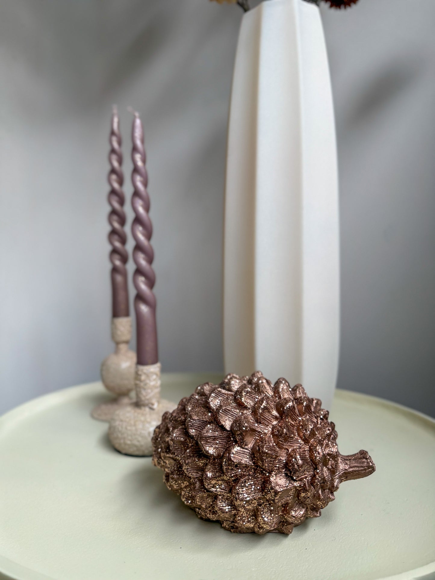 Glitter dennenappel | Messing