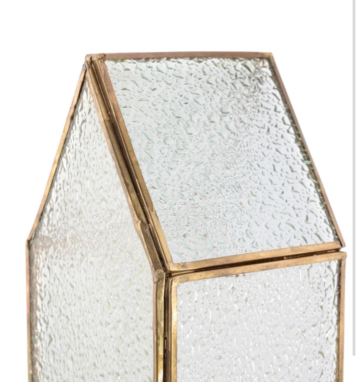 Decoratieve huisjes | Glas & goud Geluk in bloei