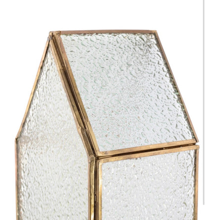Decoratieve huisjes | Glas & goud Geluk in bloei