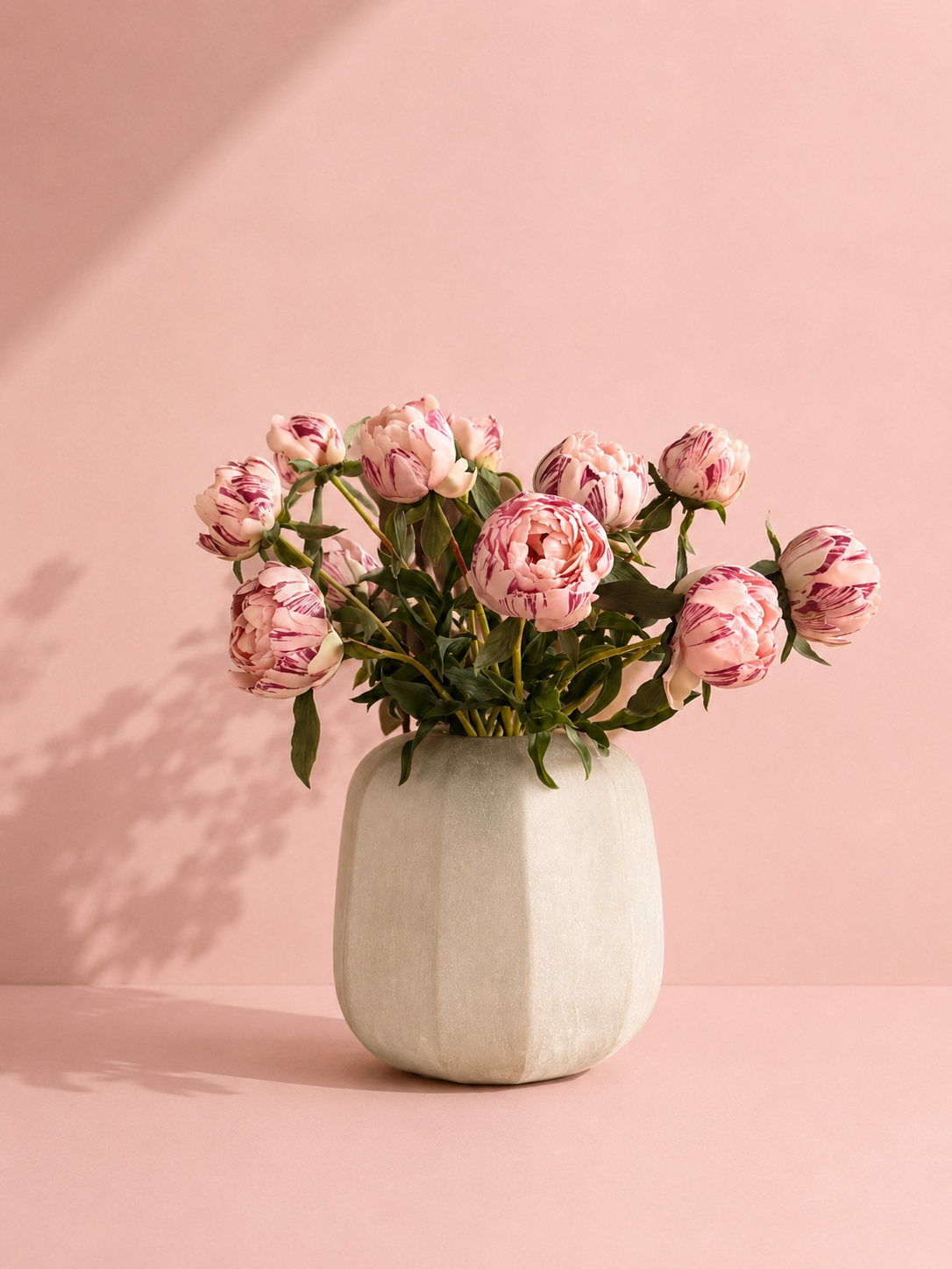 Boeket Peony Geluk in bloei