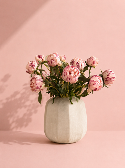 Boeket Peony Geluk in bloei