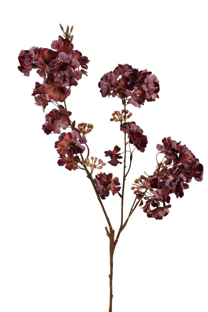 Bloesemtak 88 cm | Bordeaux Geluk in bloei