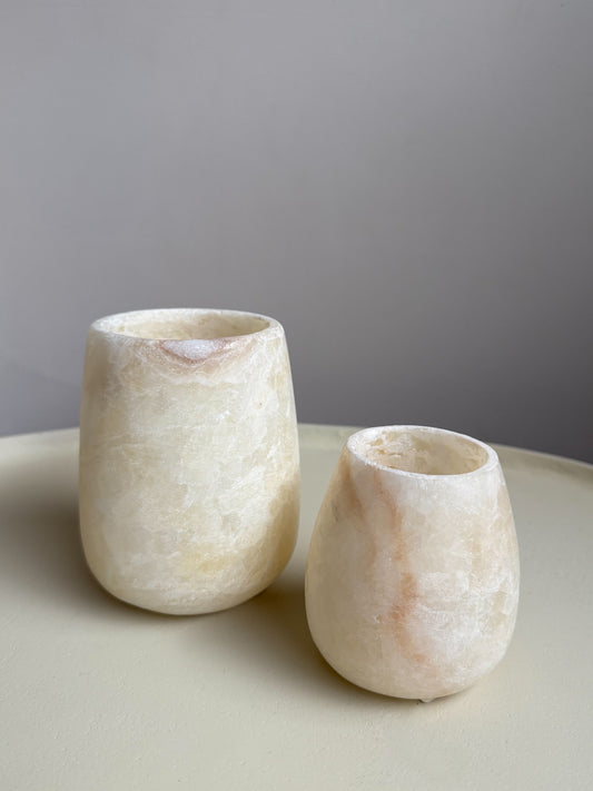 Alabster set druppel