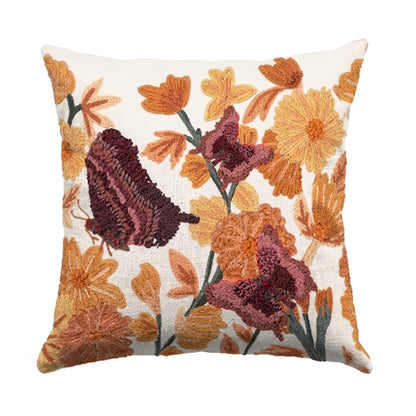 Kussen Mariposa handgeweven | 50x50 cm Geluk in bloei