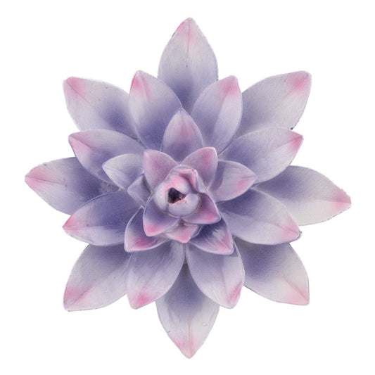 Wanddecoratie keramiek bloem | Licht blauw Geluk in bloei