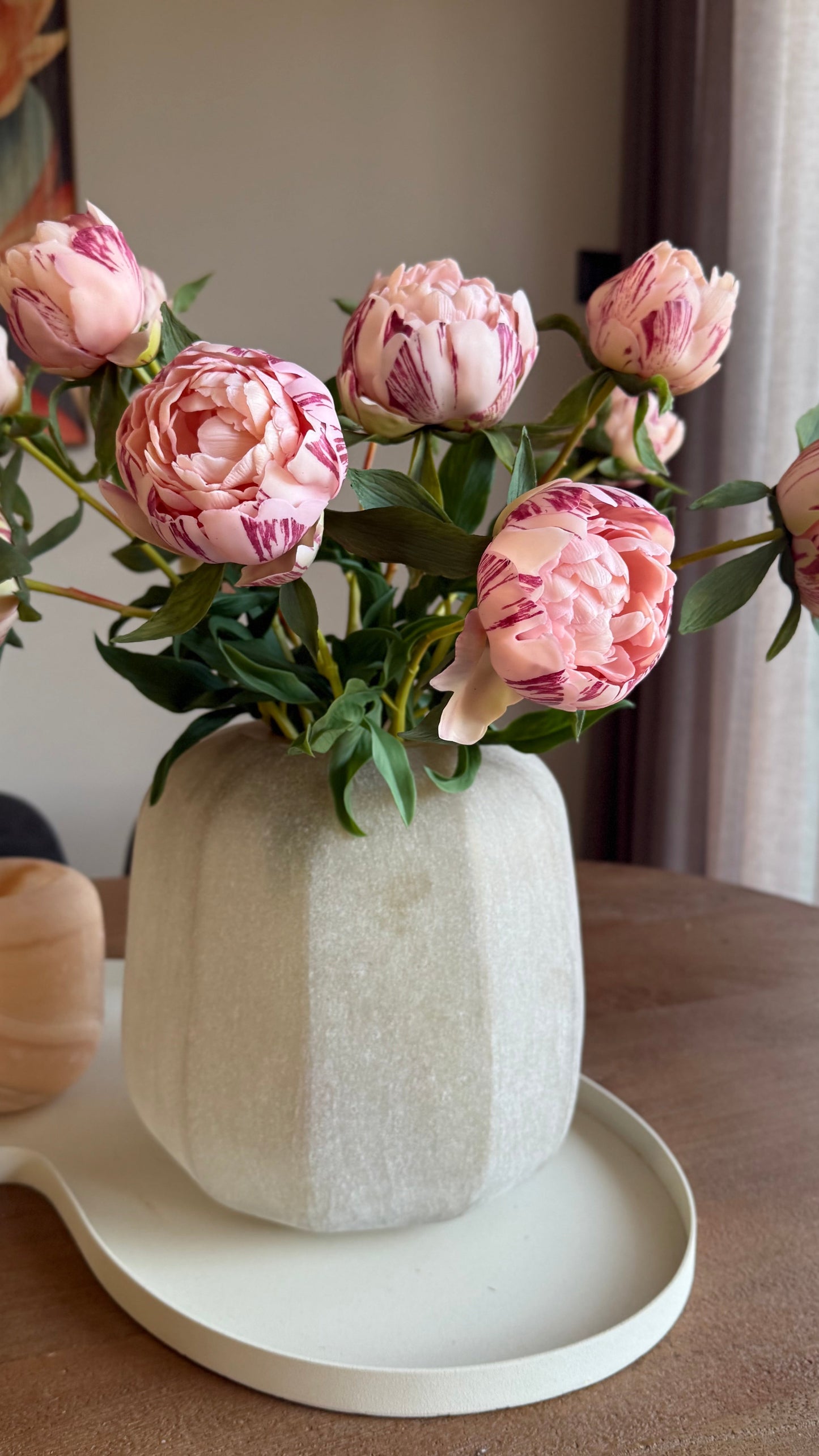 Boeket Peony Geluk in bloei