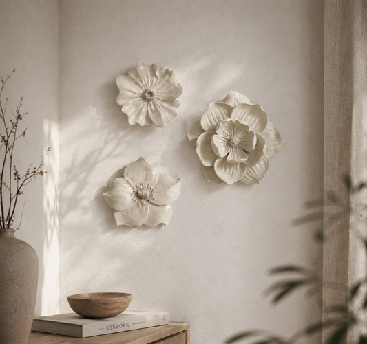 Wandbloem Salvia | Beige Geluk in bloei