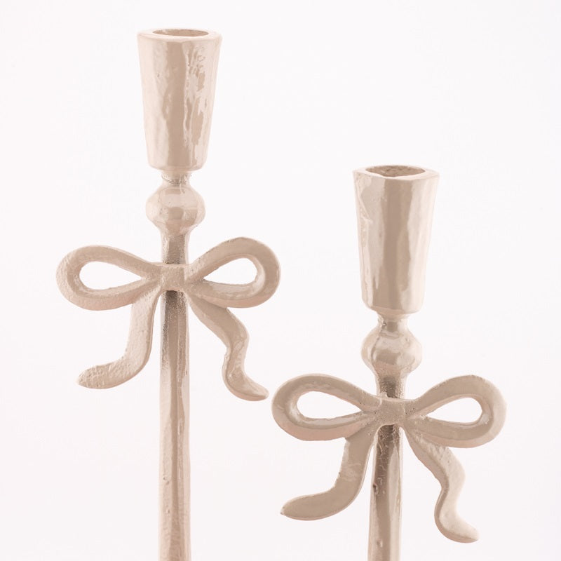 Kaarstenstandaard Strikje | Beige Geluk in bloei