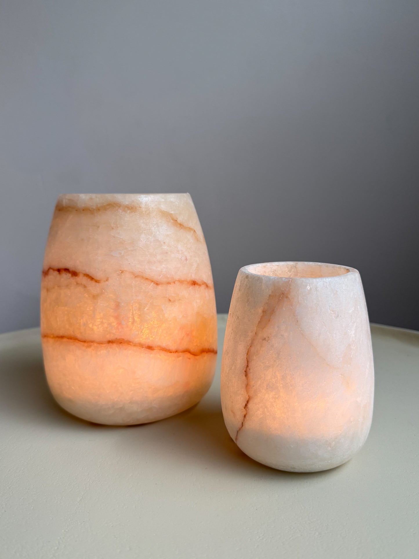 Alabster set druppel