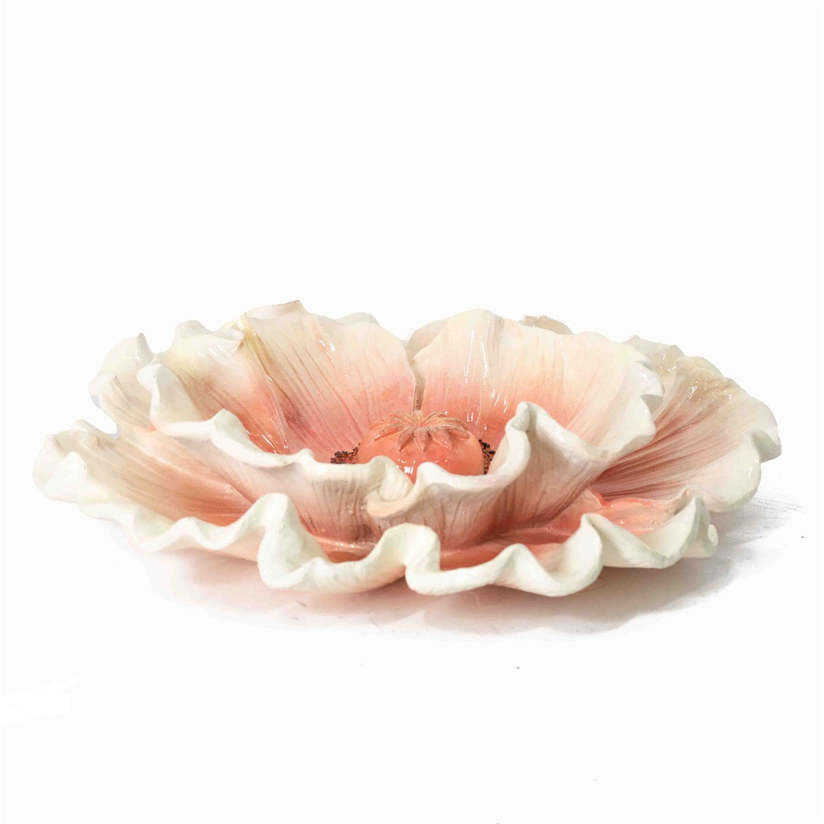 Wanddecoratie keramiek bloem | Peach Geluk in bloei