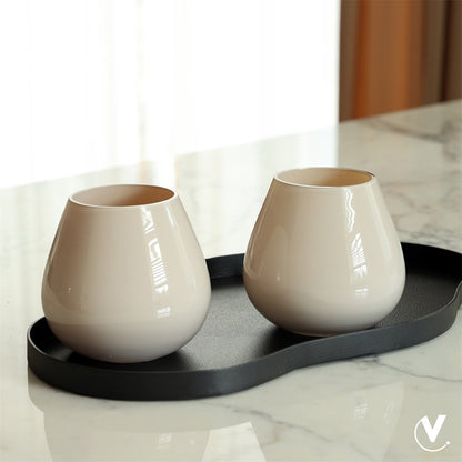 Waxinelichthouder Tasman | Ivoor