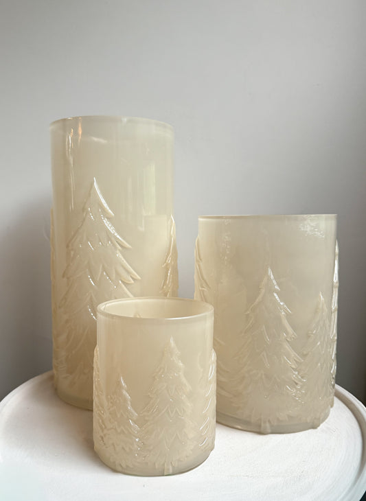 Windlicht Cozy Frosted | Beige of Zand