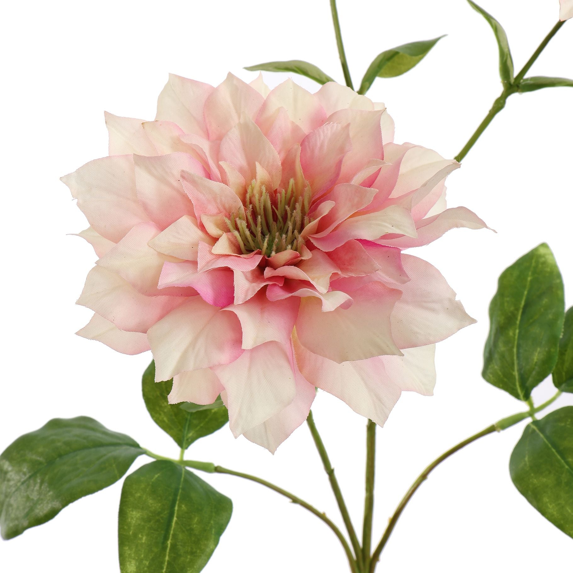 Kunstbloem Clematis Roze | 70 cm Geluk in bloei