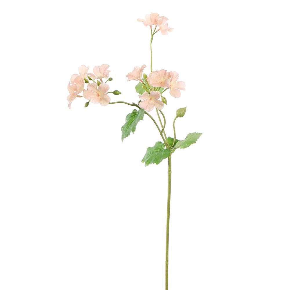 Kunstbloem Begonia perzik | 63 cm Geluk in bloei