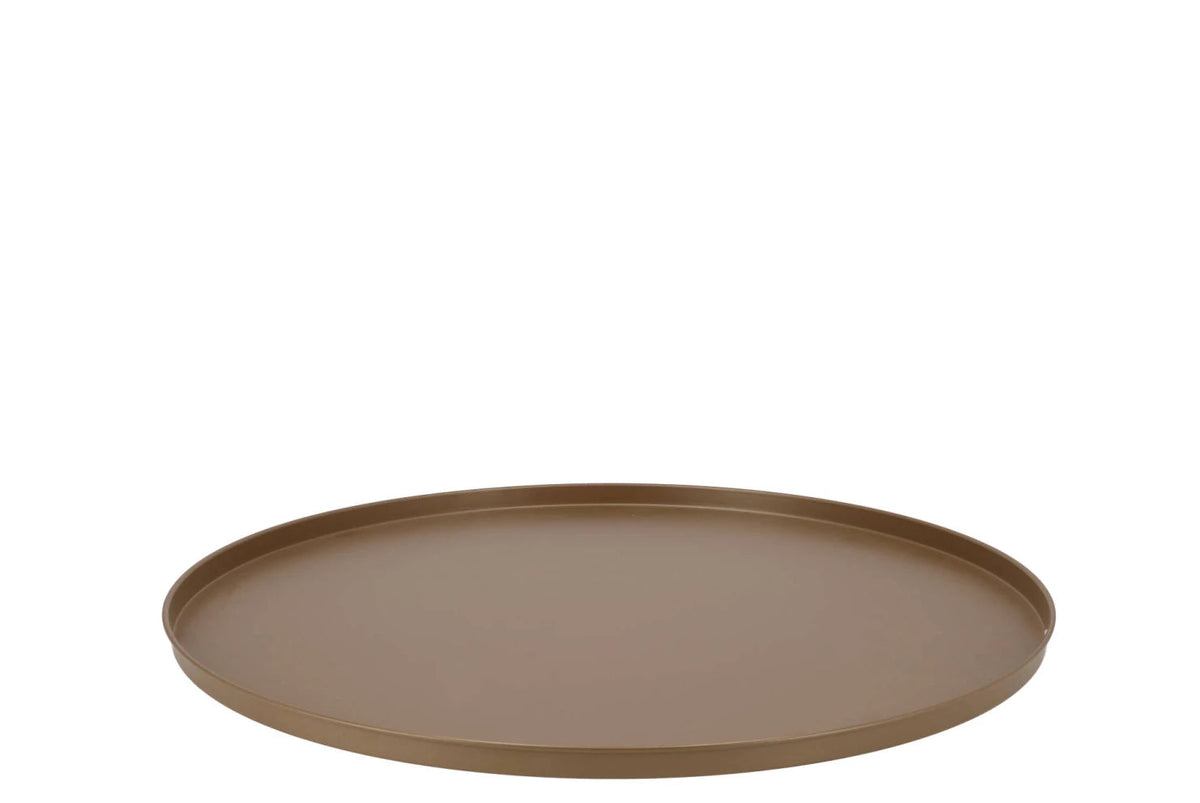 Dienblad Coaster Dark Gold – Ø46 cm Geluk in bloei