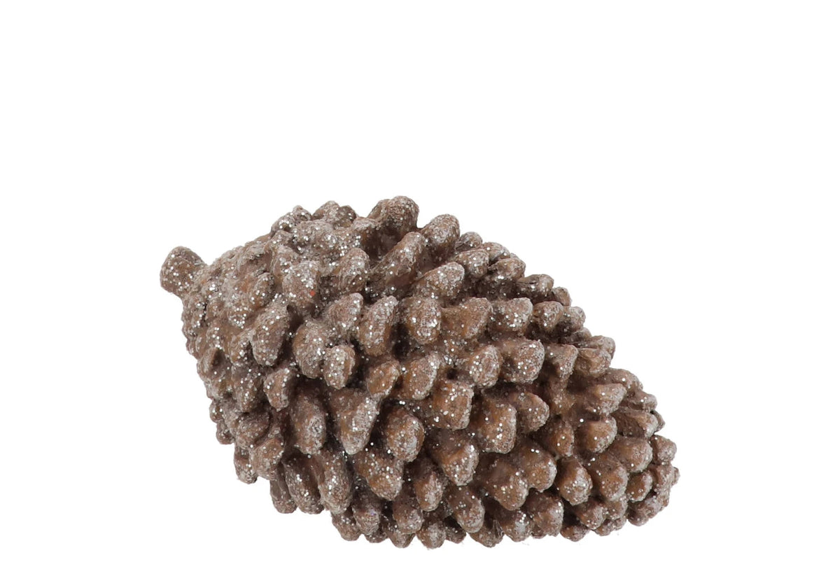 Decoratieve dennenappel | Bruin Geluk in bloei