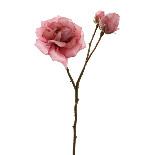 Real Touch Roos Mauve | 60 cm Geluk in bloei
