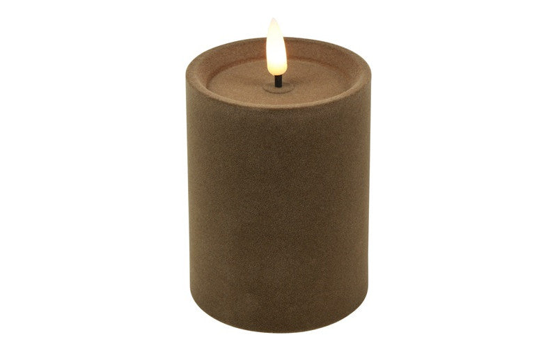LED kaars Lyon velvet – Taupe | Countryfield (Kopie) Geluk in bloei