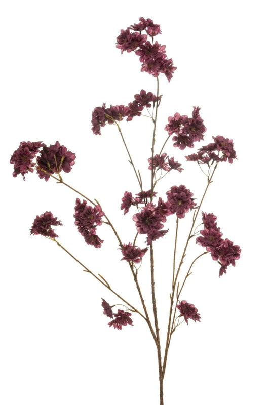 Bloesemtak Burgundy | 126 cm Geluk in bloei