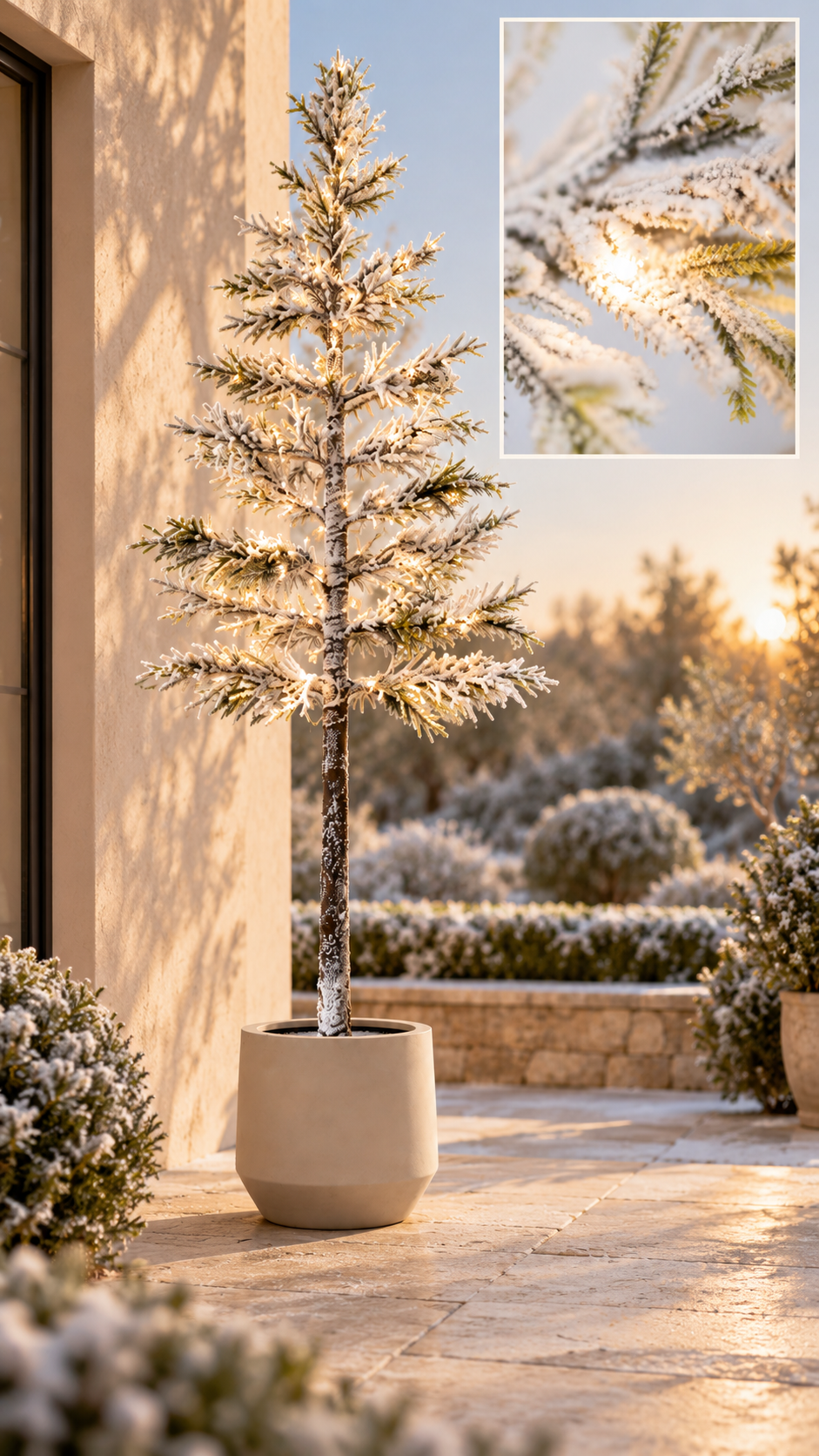 PRE-ORDER | LED Kerstboom Buiten met Verlichting | 150 & 180 cm Geluk in bloei