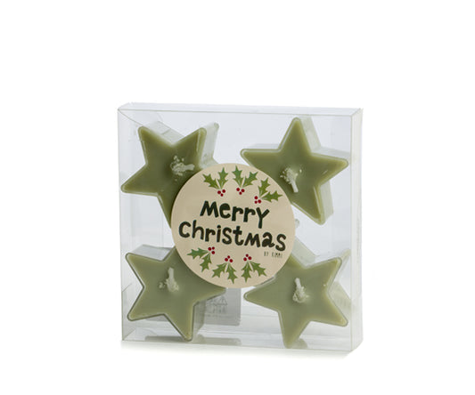Waxinelichtje ster | Groen
