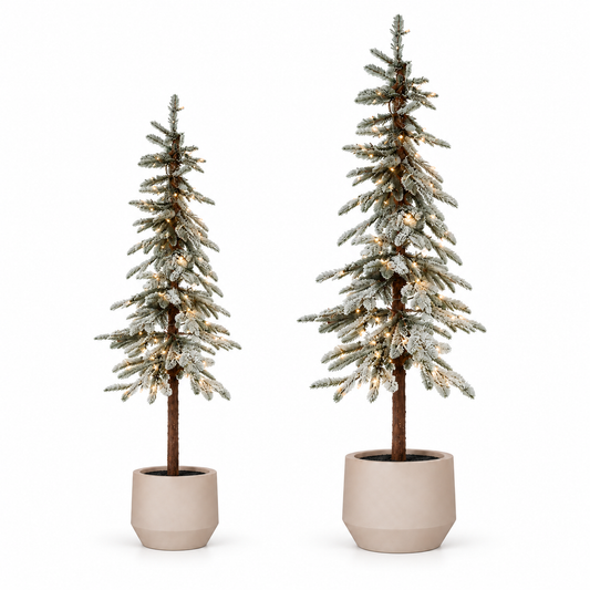 Kerstboomset met LED-verlichting inclusief pt Geluk in bloei