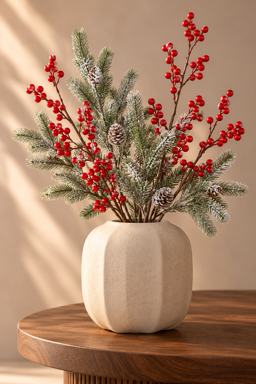 Kunst bessentak rood | 80 cm Geluk in bloei