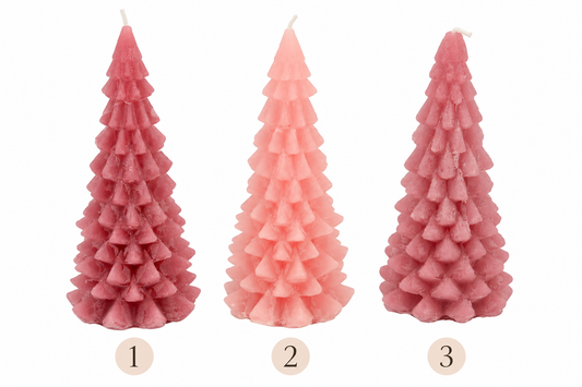 Kerstboomkaarsen Rozemix | 20 cm Geluk in bloei