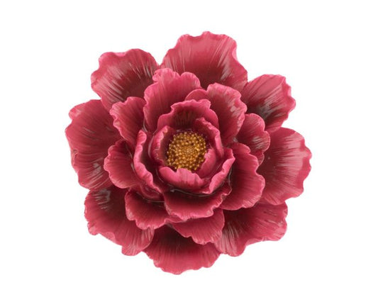 Wanddecoratie keramiek bloem | Roze Geluk in bloei