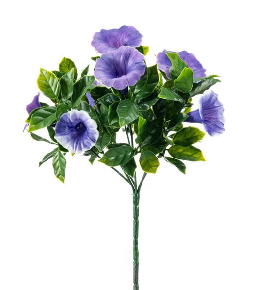 Petunia zijden buiten plant paars | 28 cm Geluk in bloei