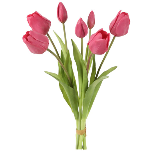 Real touch tulp | Roze Geluk in bloei