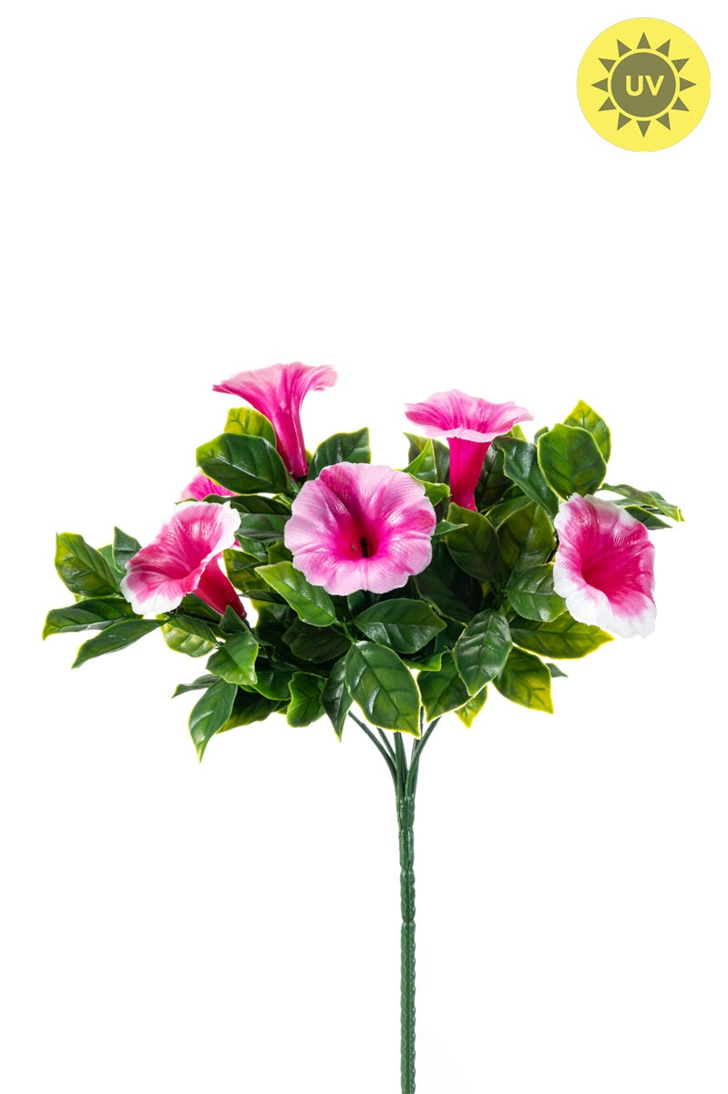 Petunia zijden buiten plant roze 28 cm - UV bestendig Geluk in bloei