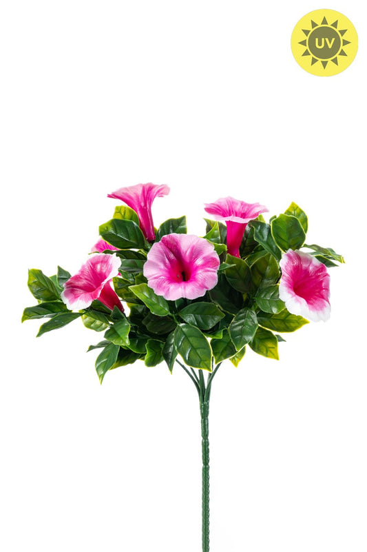 Petunia zijden buiten plant roze 28 cm - UV bestendig Geluk in bloei